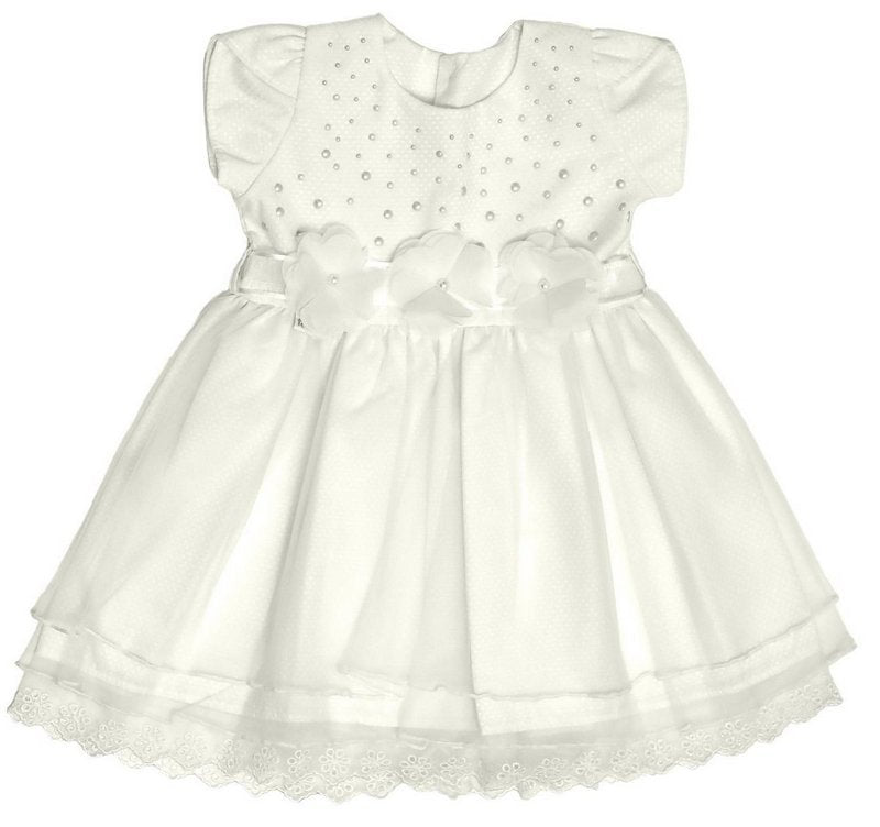 Vestido Batizado Marfim Elise - Fofinho