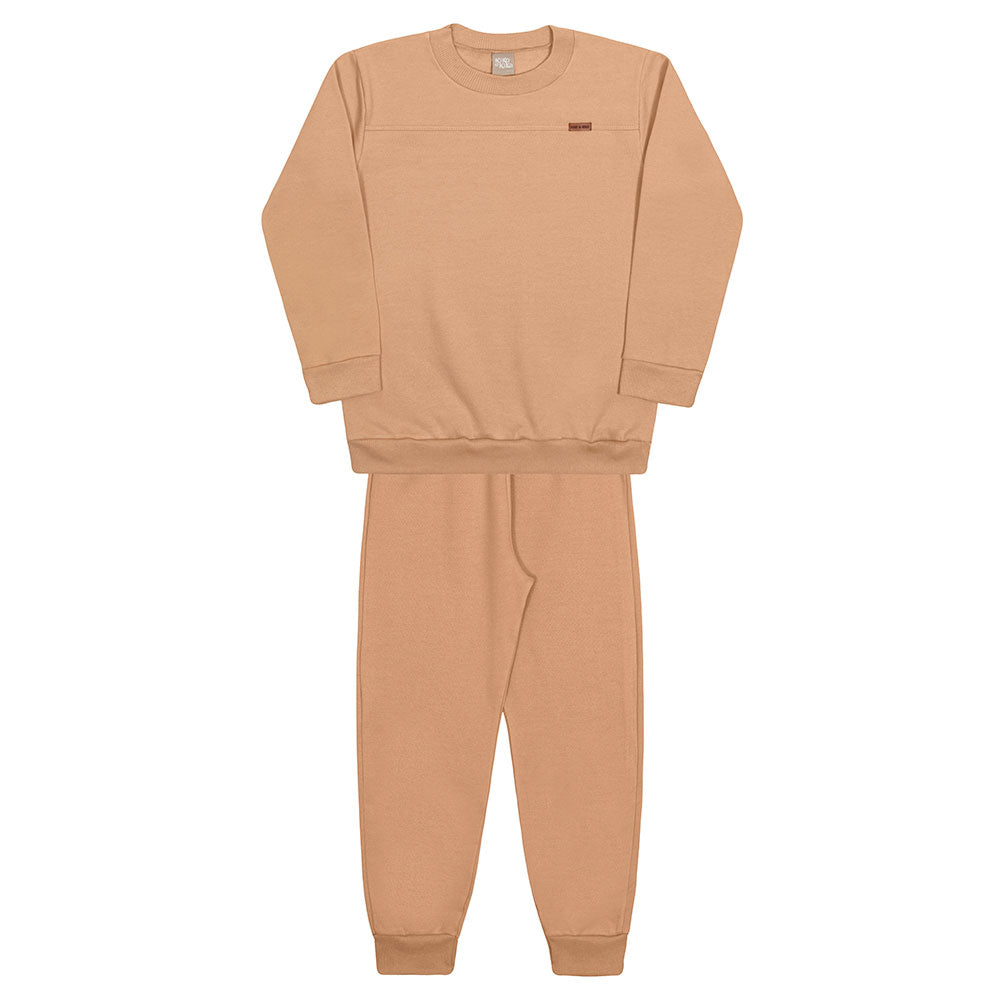 Conjunto Infantil Menino Moletom Peluciado - Kiko e Kika