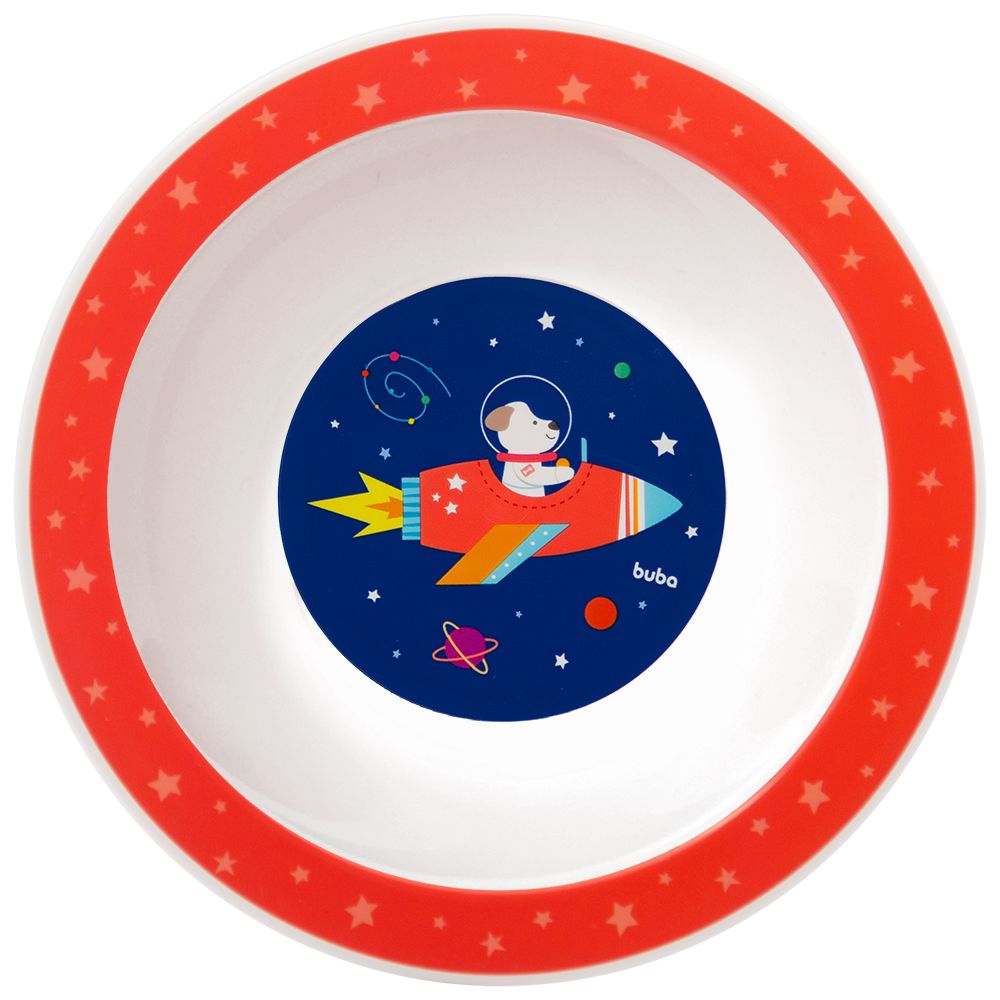 Prato Bebê Infantil Bowl Aventuras Astronauta - Buba