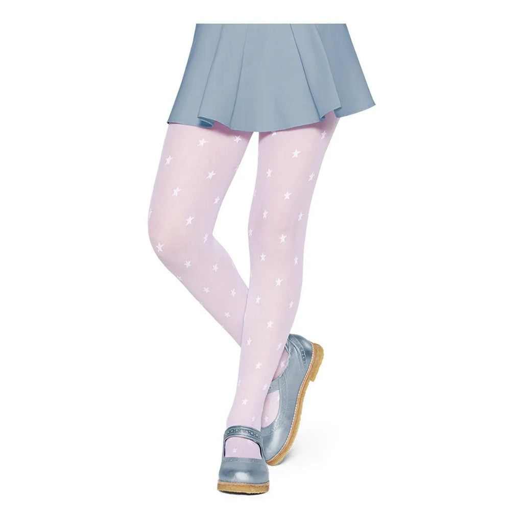 Meia-Calça Fio 20 Fina Infantil Menina Estrelinhas Lobinha - Lupo