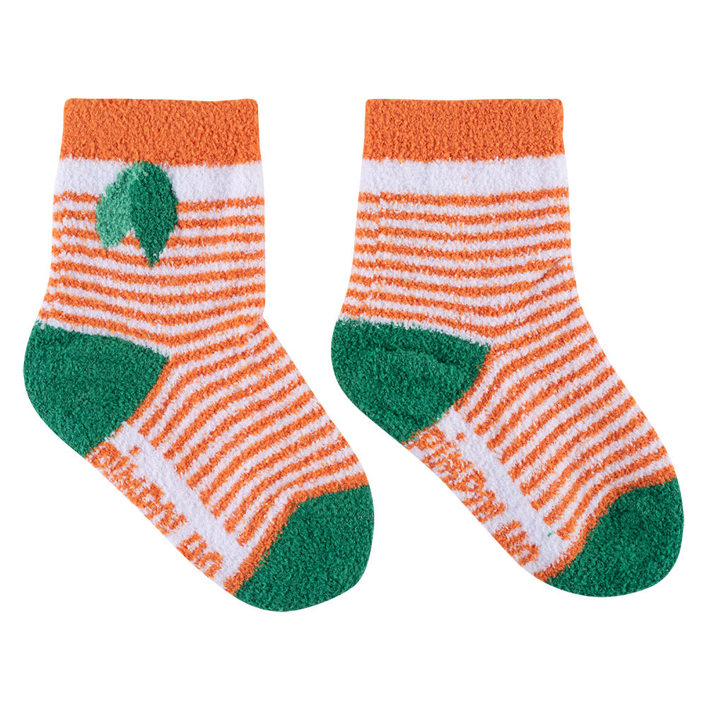 Meia Felpuda Bebê Menino 16-20 Laranja - Pimpolho