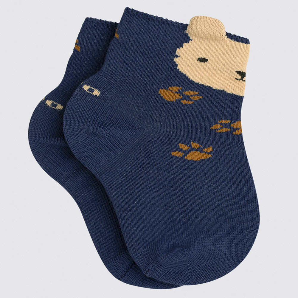 Meia Cano Médio Bebê Menino RN Urso - Lupo