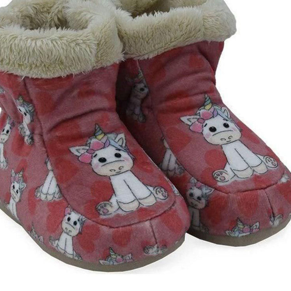 Pantufa  Botinha Bebê Unicórnio Com Sola Emborrachada - Ferpa