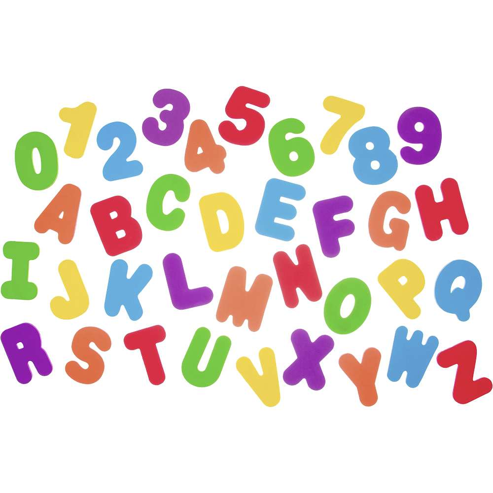 Brinquedo De Banho Infantil Letras e Números - Buba