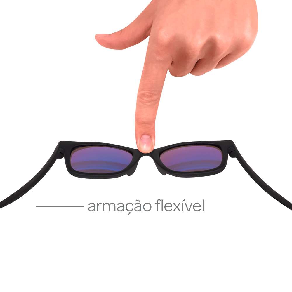 Óculos de Sol Bebê Flexível C/ Proteção Solar UV400 e Alça - Buba