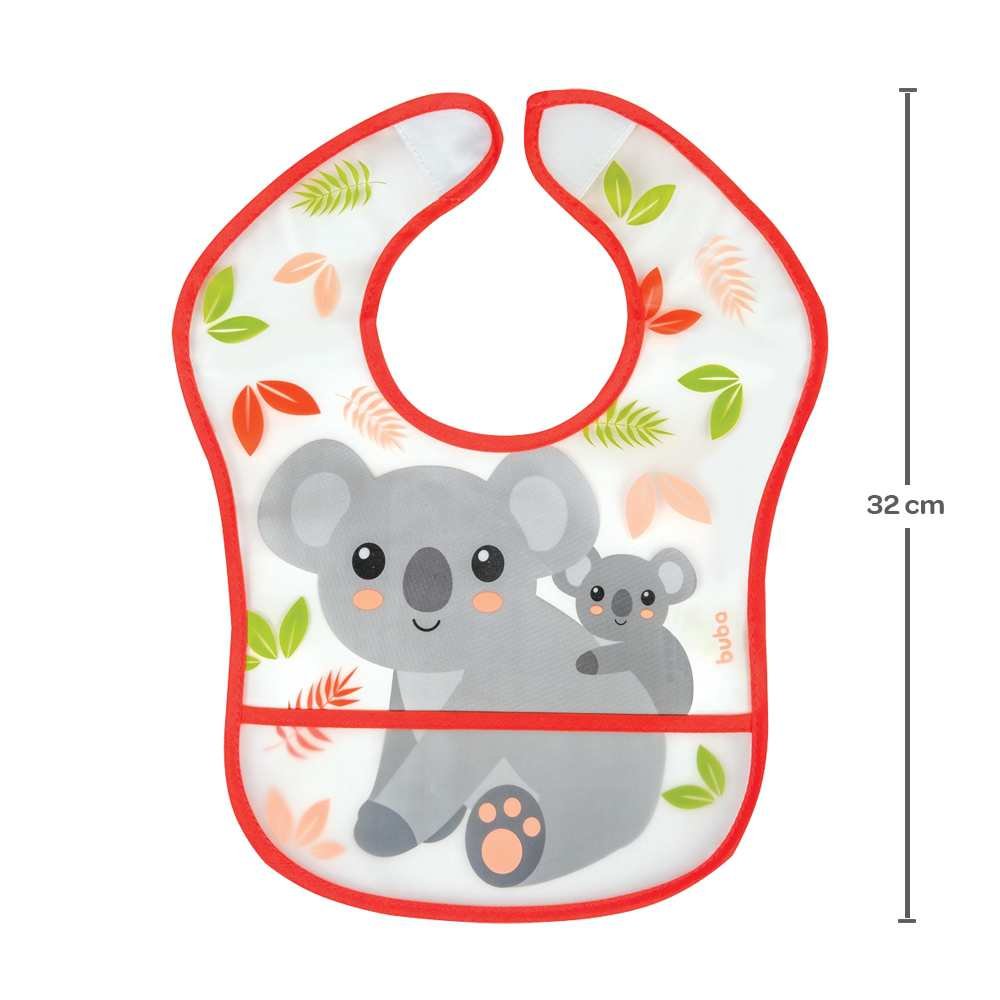 Babador Bebê Impermeável Para Alimentação Coala - Buba