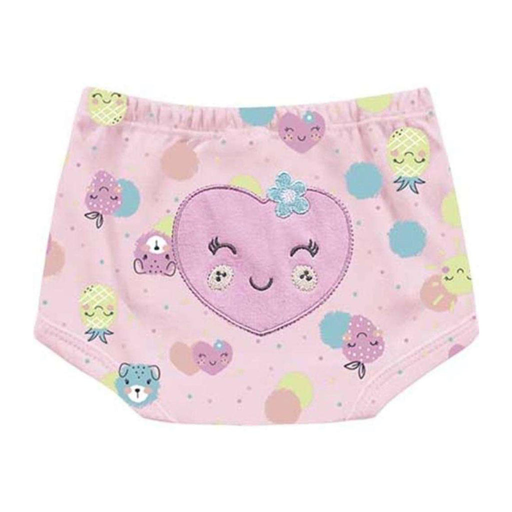 Short Cobre Fralda Suedine Coração e Frutas - Kiko Baby