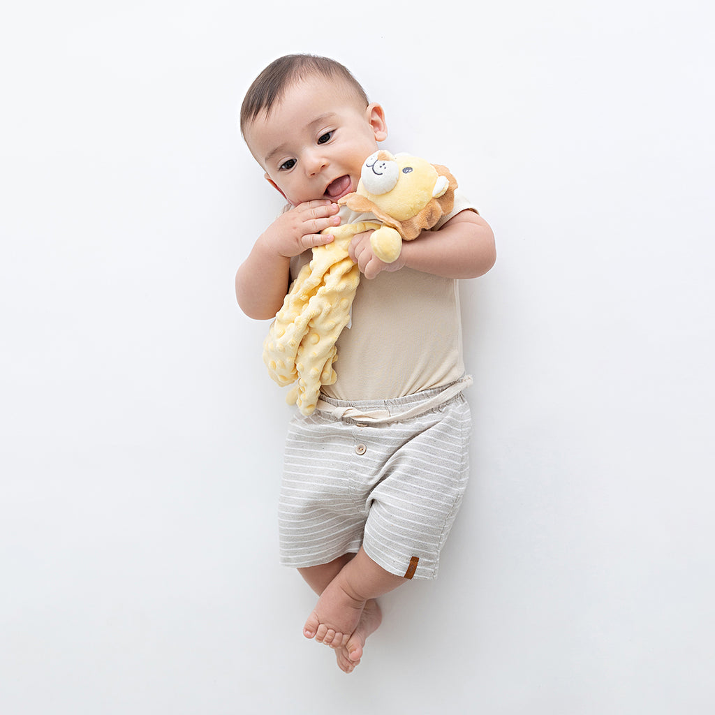 Naninha Bebê Com Textura Amarelo Leão - Pimpolho