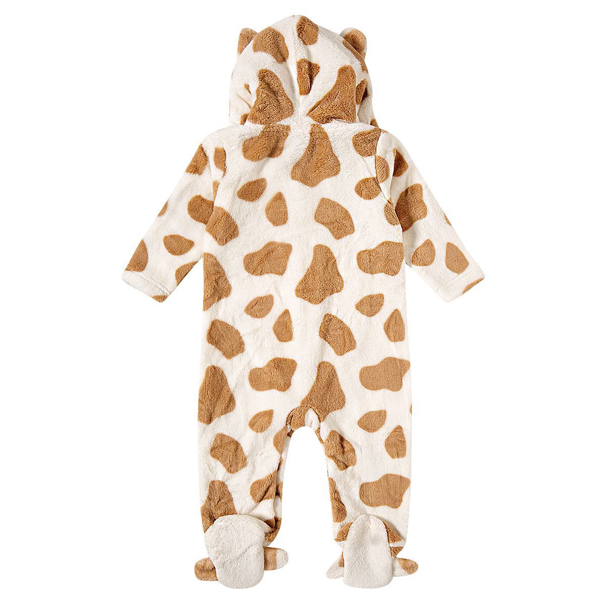 Macacão Bebê Com Capuz em Pelúcia Girafa - Tip Top