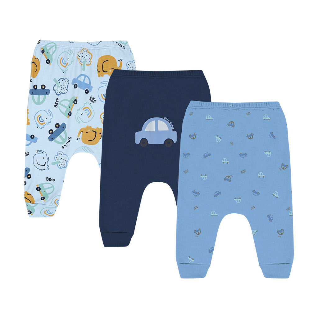 Calça Bebê Menino Saruel em Suedine Carrinhos - Kiko Baby