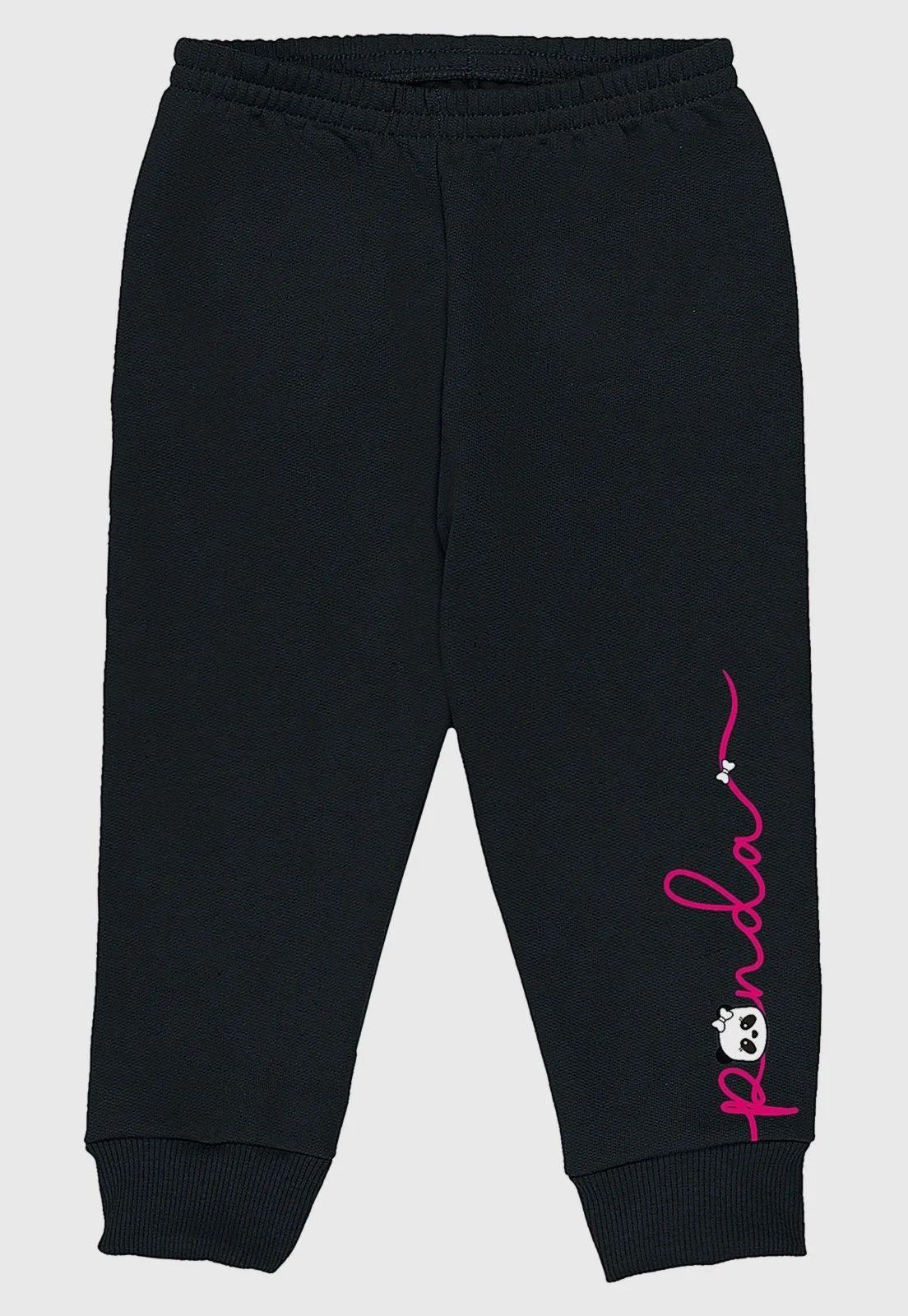 Conjunto Bebê Moletom Peluciado Jaqueta Panda e Calça - Kyly