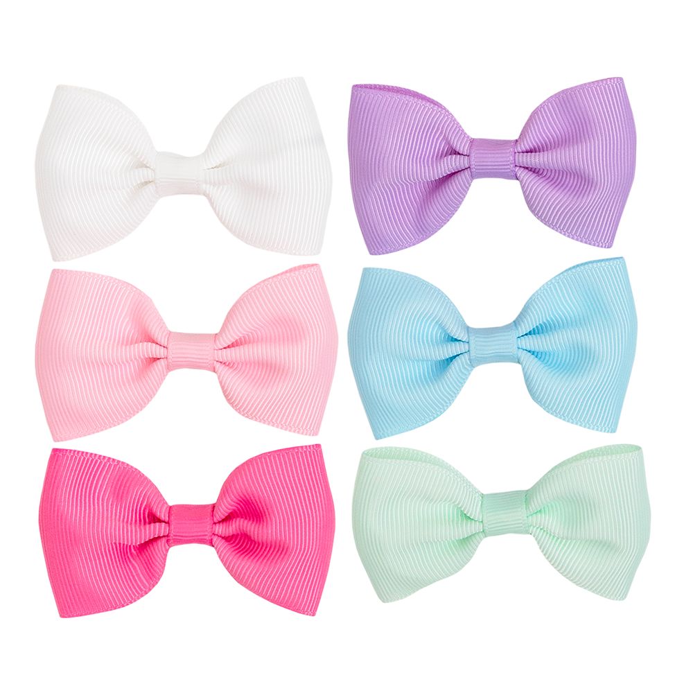 Kit 6 Laços Com Presilha Bebê - Buba