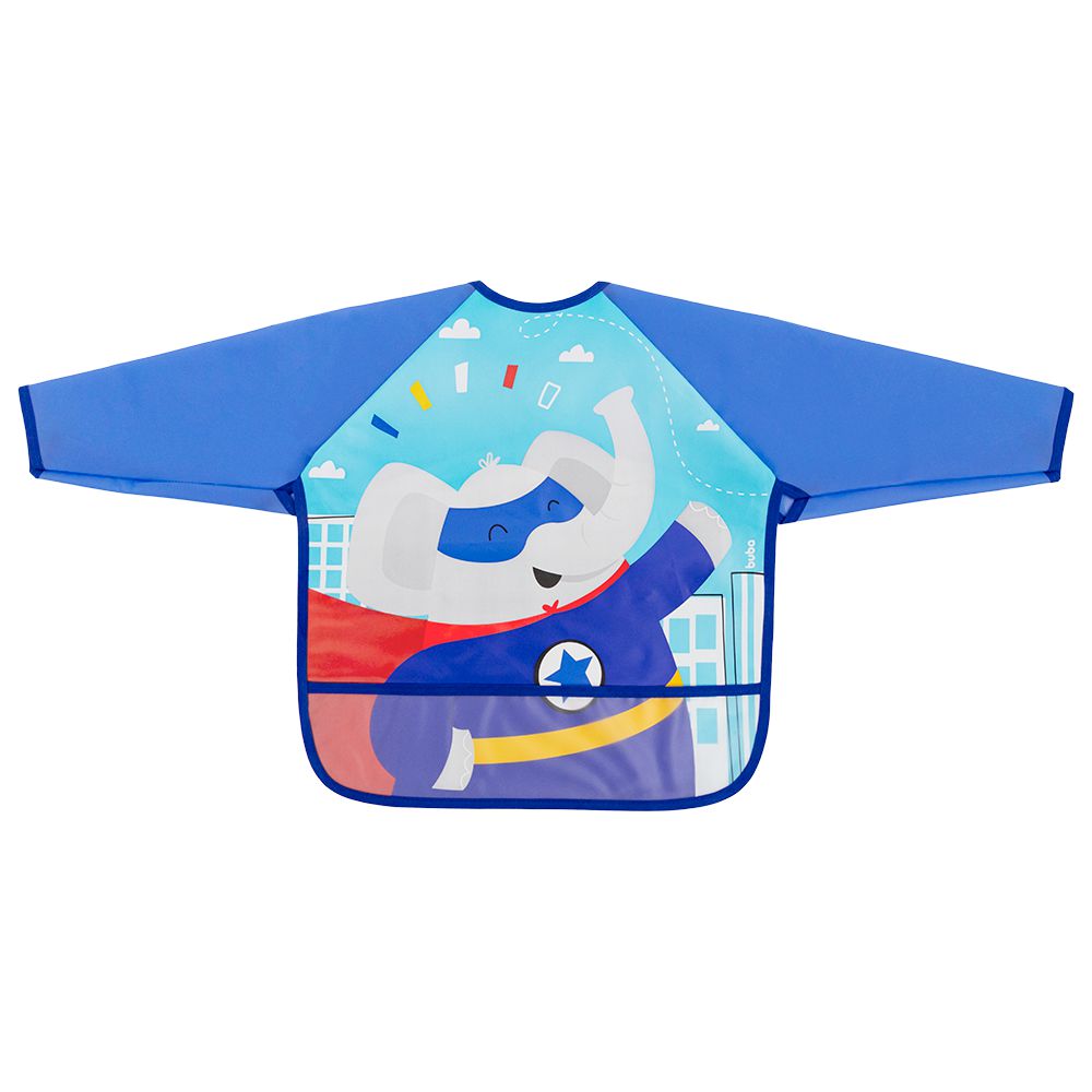 Babador Com Manga Impermeável Para Alimentação Menino - Buba