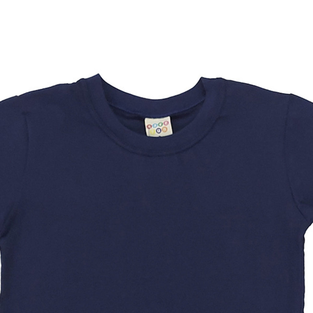 Camiseta Básica Infantil Menino Lisa Marinho - Have Fun