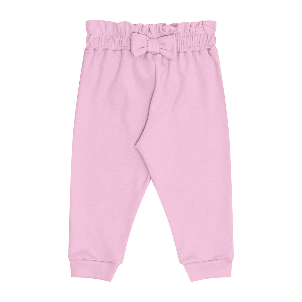 Calça Bebê Menina Suedine Com Laço - Kiko Baby