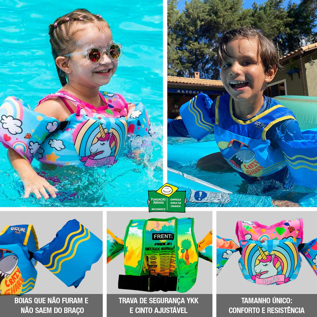 Colete Boia Salva-Vidas Infantil Homologado Donuts - Prolife