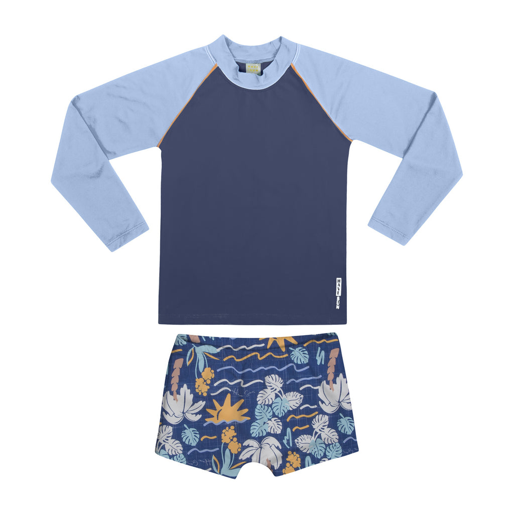 Conjunto Infantil Menino Proteção UV 50+ Tropical - Have Fun