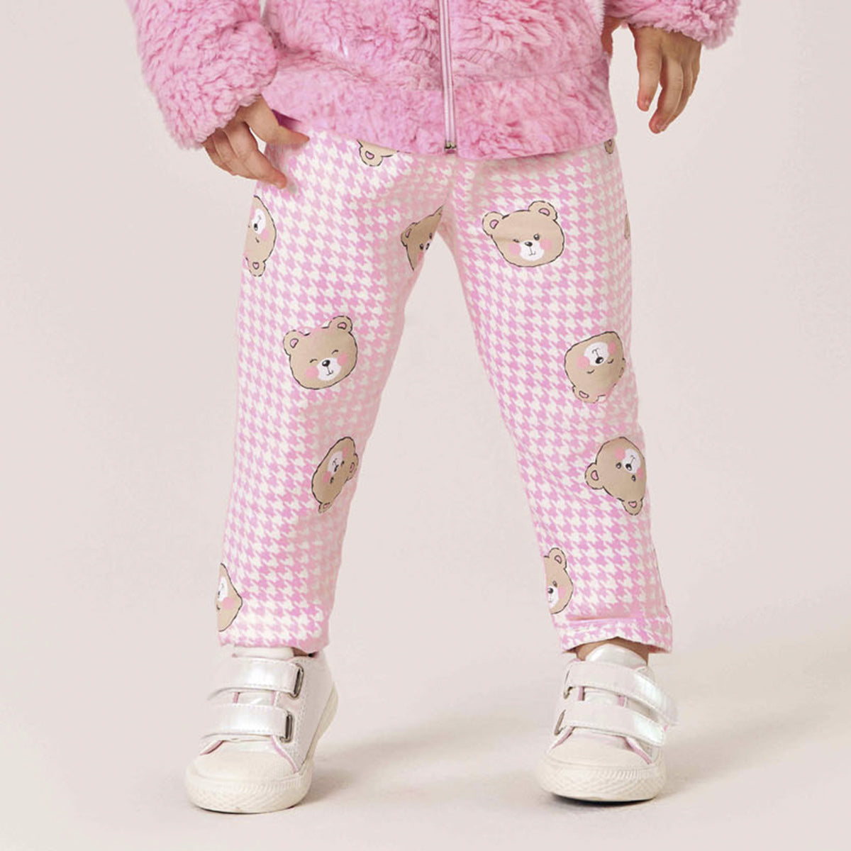 Conjunto Infantil Menina Pelo Sherpa e Molecotton - Kiko e Kika