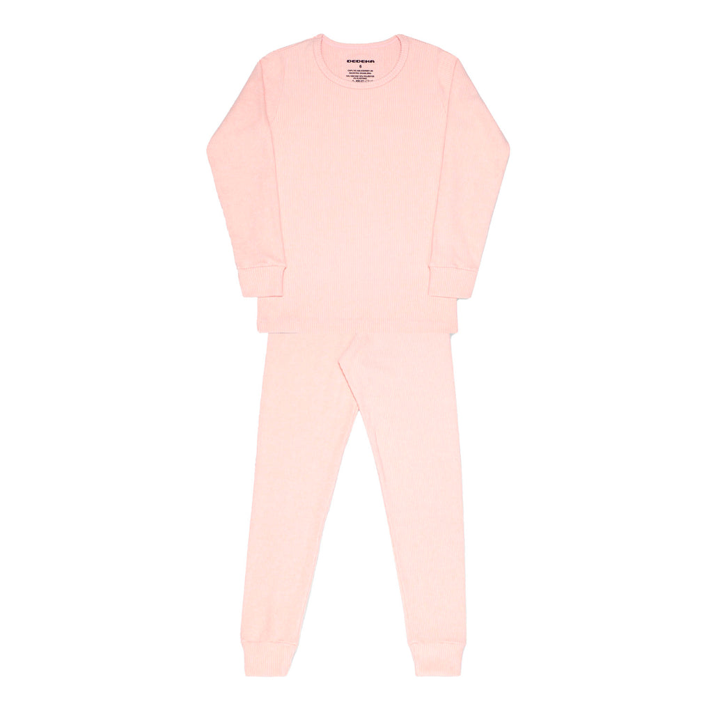 Conjunto Pijama Melange Canelado Infantil - Dedeka