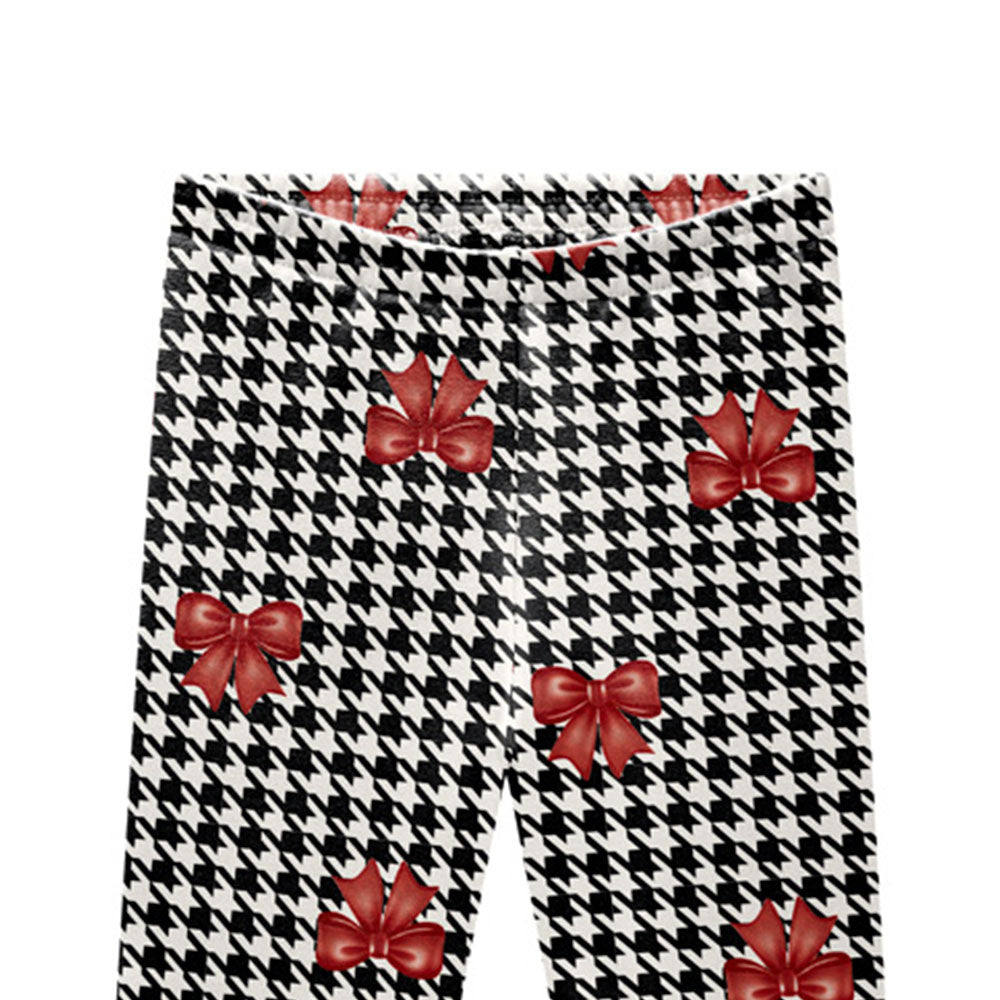Calça Legging Infantil em Molicotton Peluciado Laços - Kyly