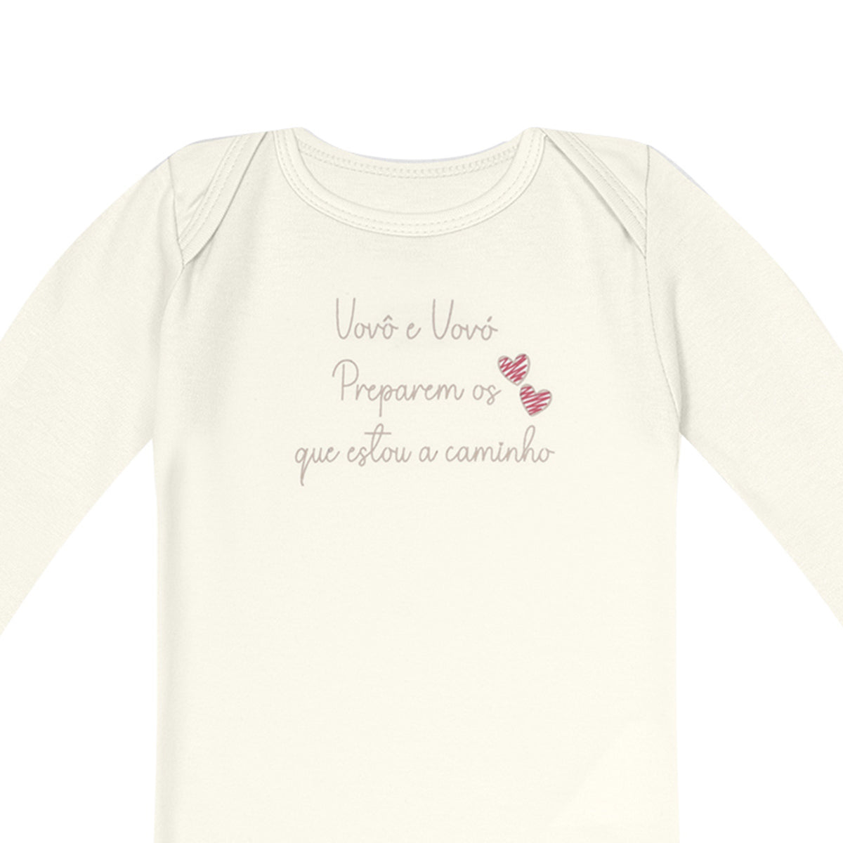 Body Manga Longa Bebê Unissex Vovô e Vóvó Estou a Caminho - Kiko Baby