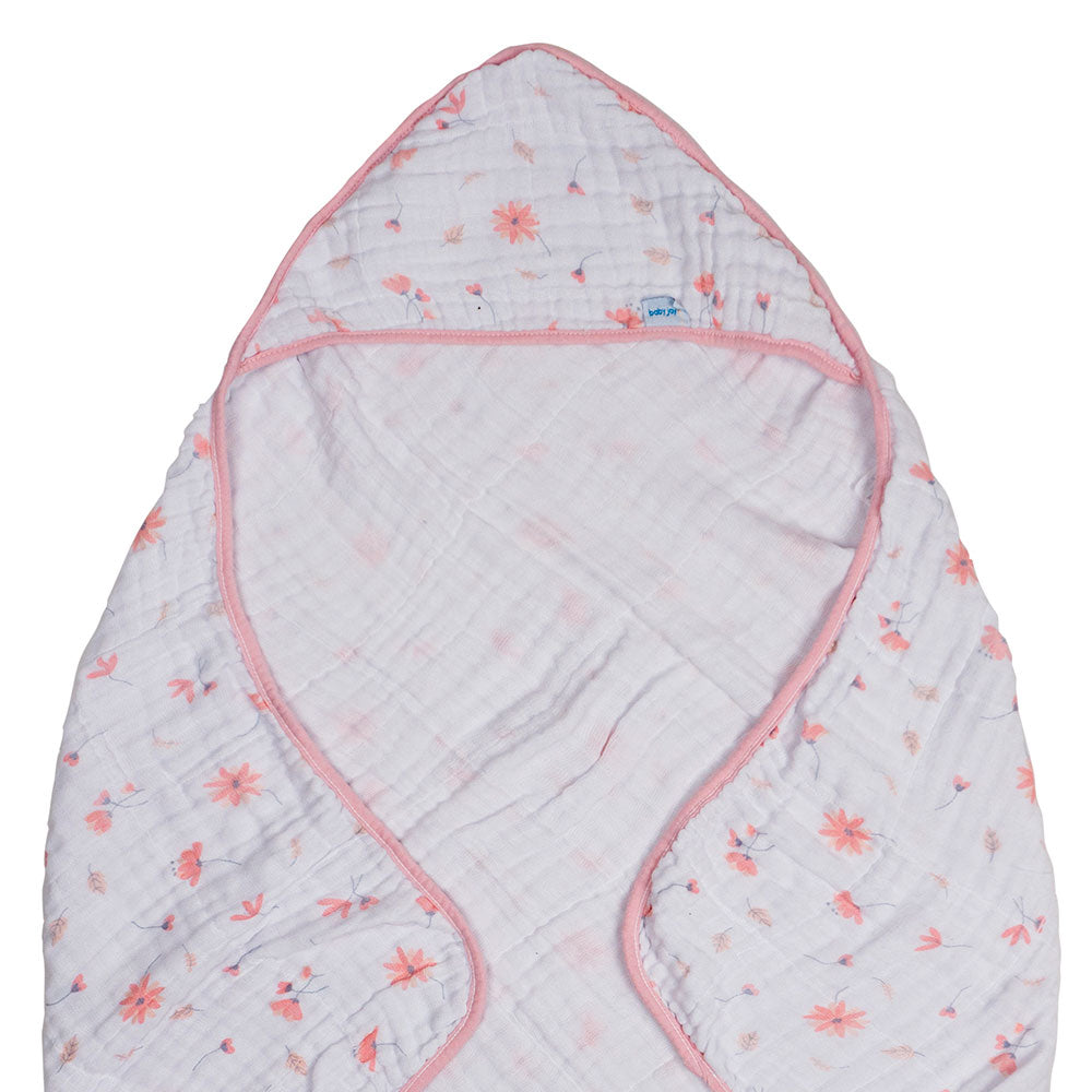 Toalha Soft Camada Dupla 80cmX80cm Floral - Baby Joy