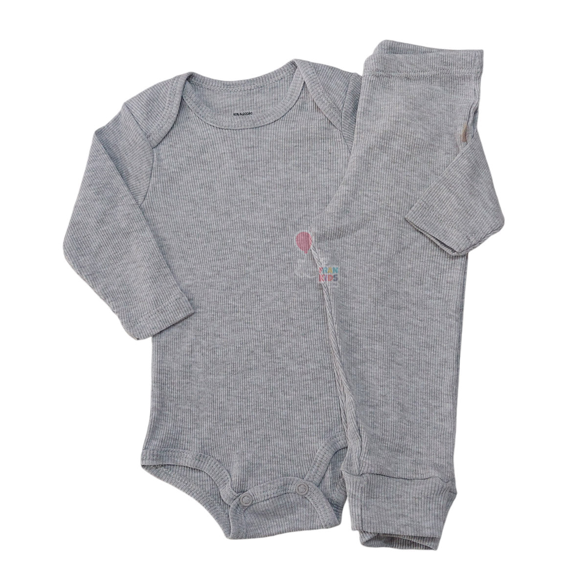 Conjunto Pijama Canelado Bebê Body e Calça - Have Fun