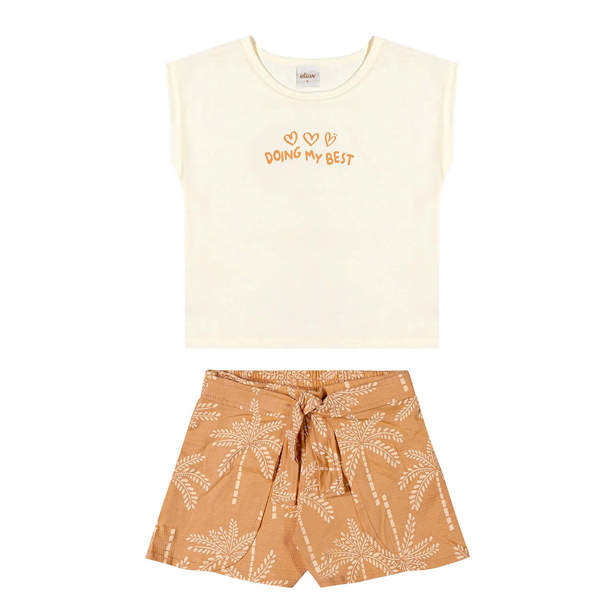Conjunto Infantil Menina Blusa e Short My Best - Elian
