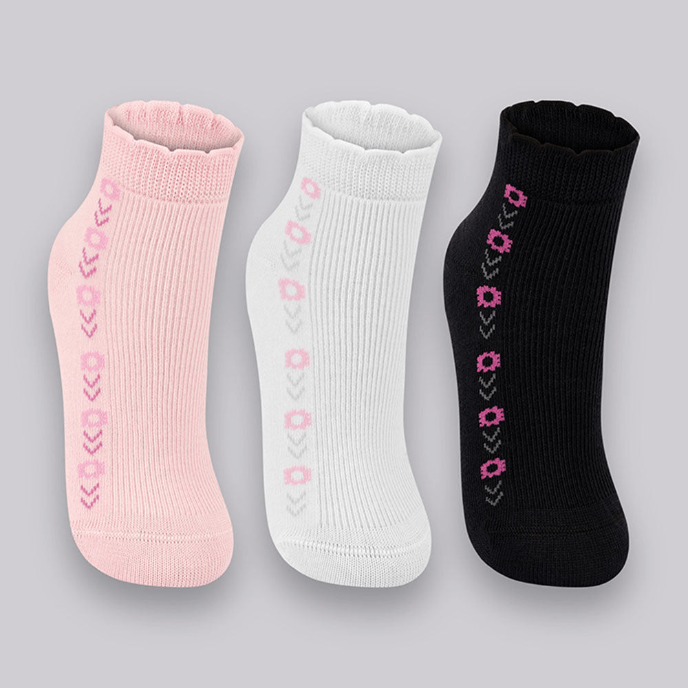 Kit 3 Pares Meia Cano Médio Infantil Menina - Lupo