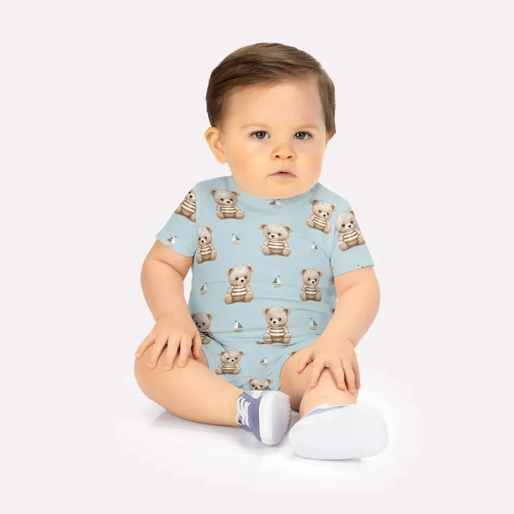 Macaquinho Bebê Menino Ursos - Milon